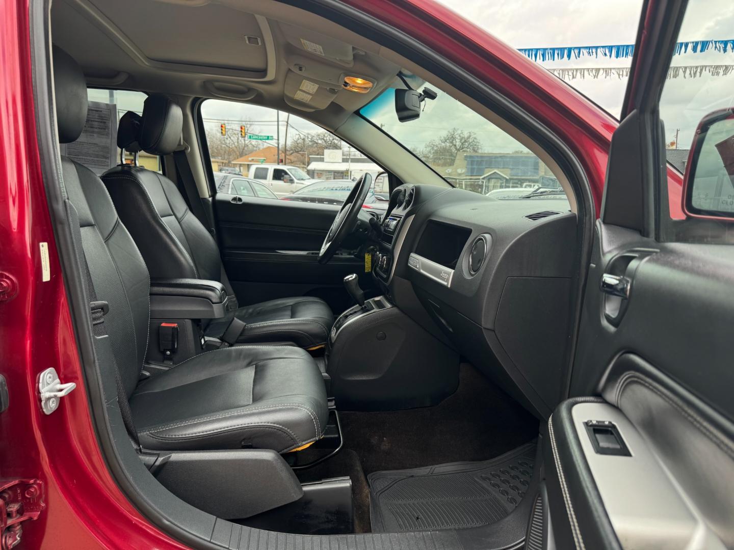 2014 RED /Black JEEP COMPASS LATITUDE Latitude 4dr SUV (1C4NJCEA3ED) with an 2.0L I4 engine, CVT transmission, located at 5900 E. Lancaster Ave., Fort Worth, TX, 76112, (817) 457-5456, 0.000000, 0.000000 - This is a 2014 JEEP COMPASS Latitude 4 DR SUV that is in excellent condition. The interior is clean with no rips or tears or stains. All power windows, door locks and seats. Ice cold AC for those hot Texas summer days. It is equipped with an AM/FM radio, AUX port, Bluetooth connectivity and Sirius X - Photo#15